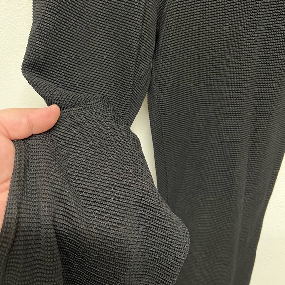 Anine Bing Womens Black Waffle Knit High Waist Relaxed Fit  Billie Pant Size S - Picture 5 of 7